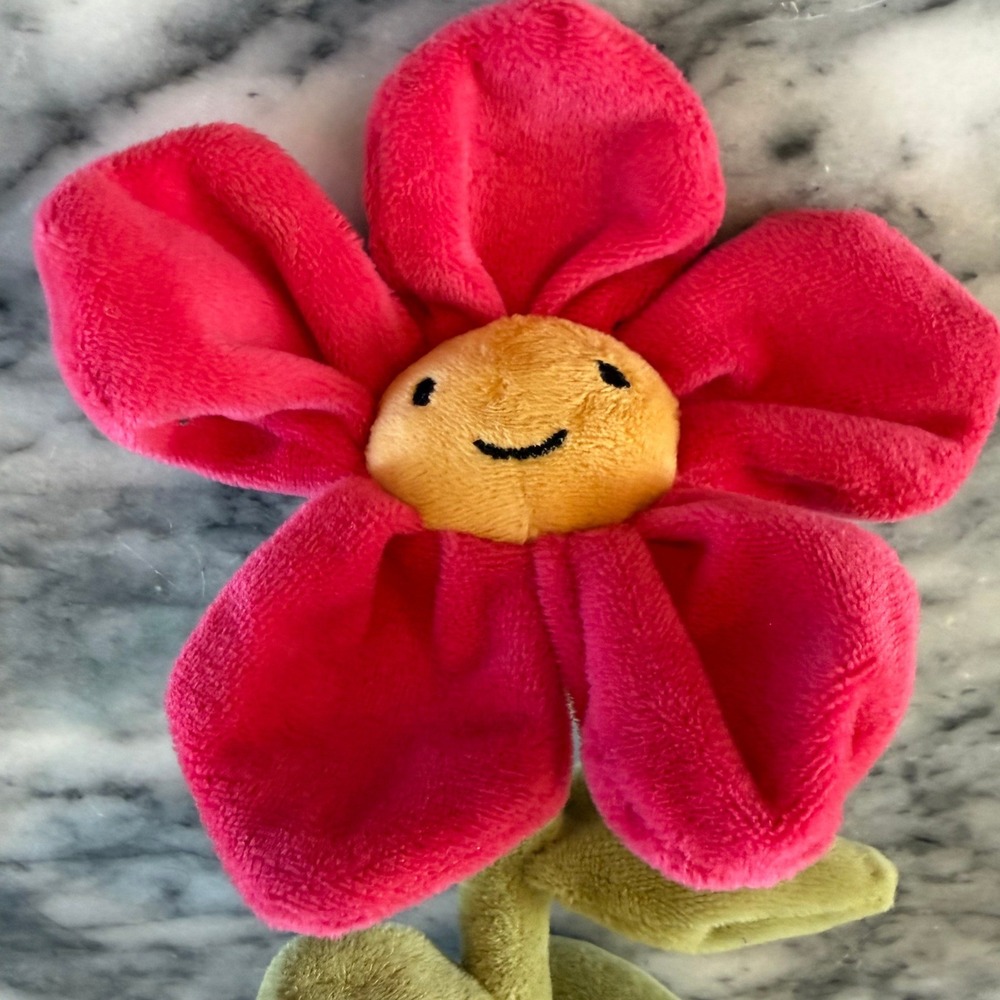 Jellycat London Fleuressence Flowerlette Soft Plush Toy Pink Flower Rare Retired